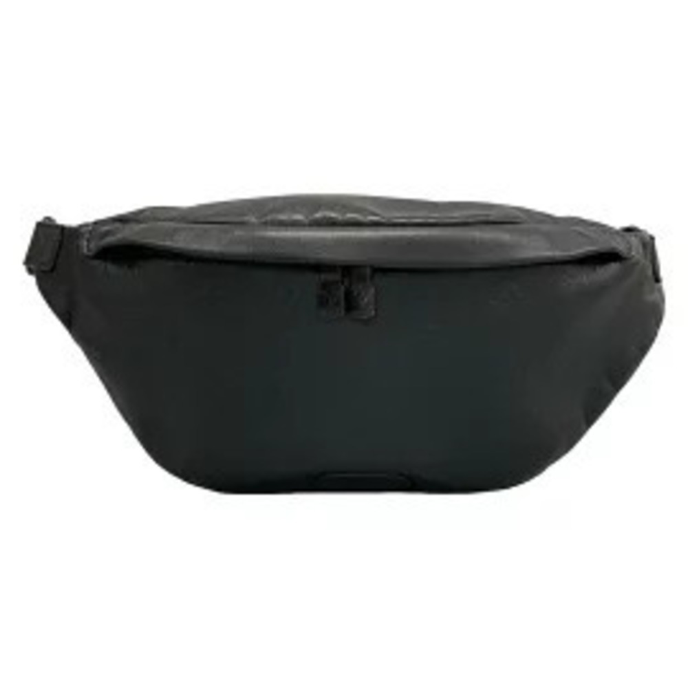 LOUIS VUITTON Discovery Bum Bag Waist Pouch Clutch Black Leather Cowhide
